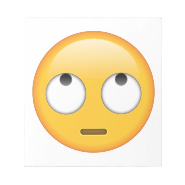 Ansikte with Rolling Öga - Emoji Anteckningsblock (Framsida)