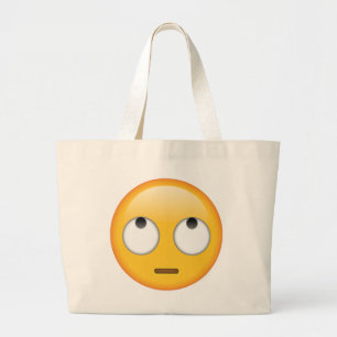 Ansikte with Rolling Öga - Emoji Jumbo Tygkasse