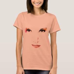 Ansikteillustration T-shirt
