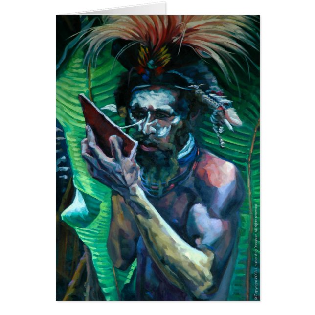 Ansiktemålare 2 hälsningskort (Framsidan)