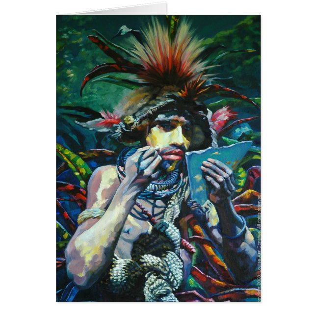 Ansiktemålare Hälsningskort (Framsidan)