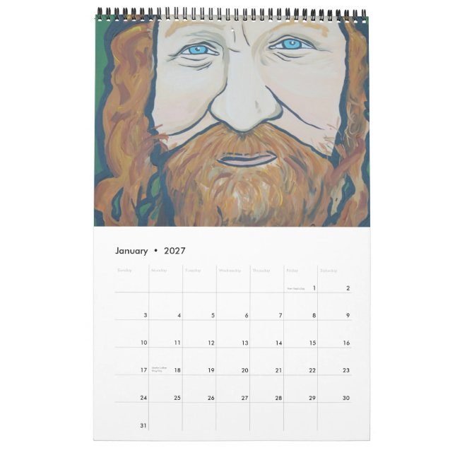 Ansikten av Homelessnesskalendern Kalender (Jan 2027)