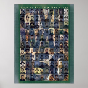 Ansikten av konstaffischen för inbördeskrig 150 poster