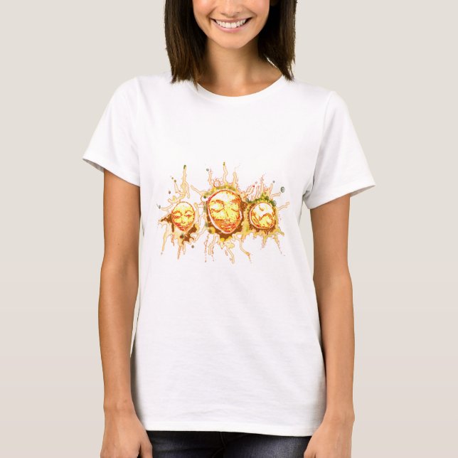 Ansikten av solen t-shirt (Framsida)