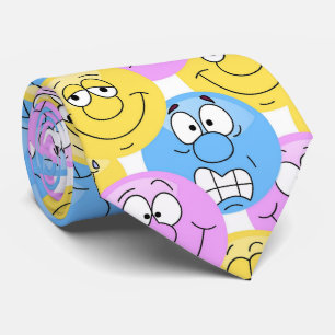 Ansikten för pastell för Emoji design roliga Slips