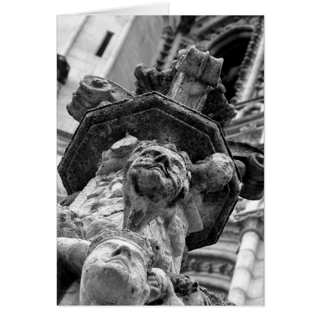 Ansikten på domkyrkakortet hälsningskort (Framsidan)