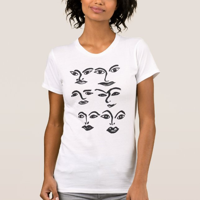 Ansikten T Shirt (Framsida)