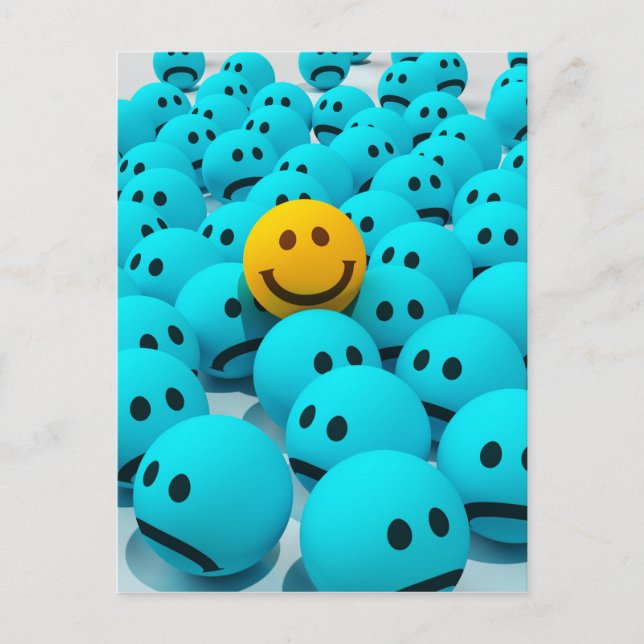 Ansikteroligt avbildar vykort (Framsida)