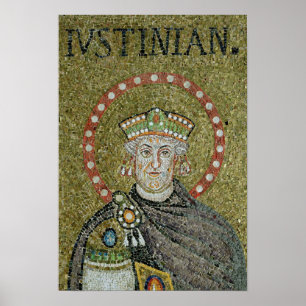 Ansiktet av Justinian Poster