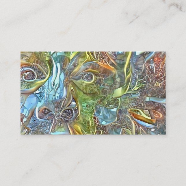 Ansiktet av naturen visitkort (Framsida)