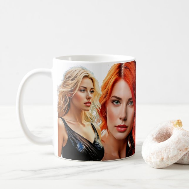 Ansiktet Beauty Kaffemugg (Med munk)