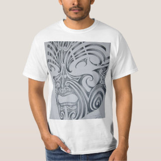 Ansiktetatuering för Ta Moko.maori T-shirt