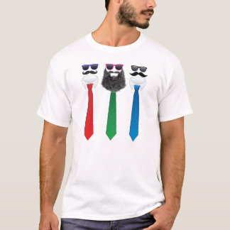Ansikts- hårklubb tee shirt