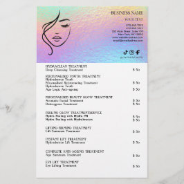 ANSiktsbeHANDLINGAR Skönhetssalong Flyer