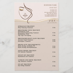 ANSiktsBehandlingar Skönhetssalong Flyer