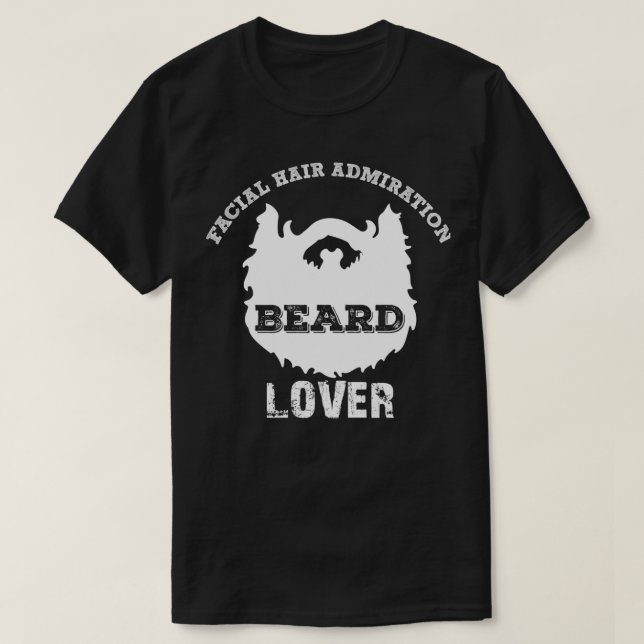 Ansiktshårdsamiration Beard Älskare Classic TShirt T Shirt (Design framsida)