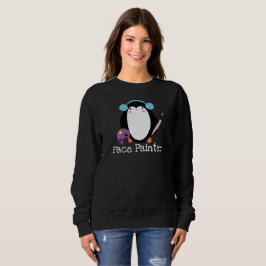Ansiktsmålare Ansiktsmålning Konstnär Vinter Pingv T Shirt