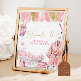 Ansiktsmask Spa Party Skylt