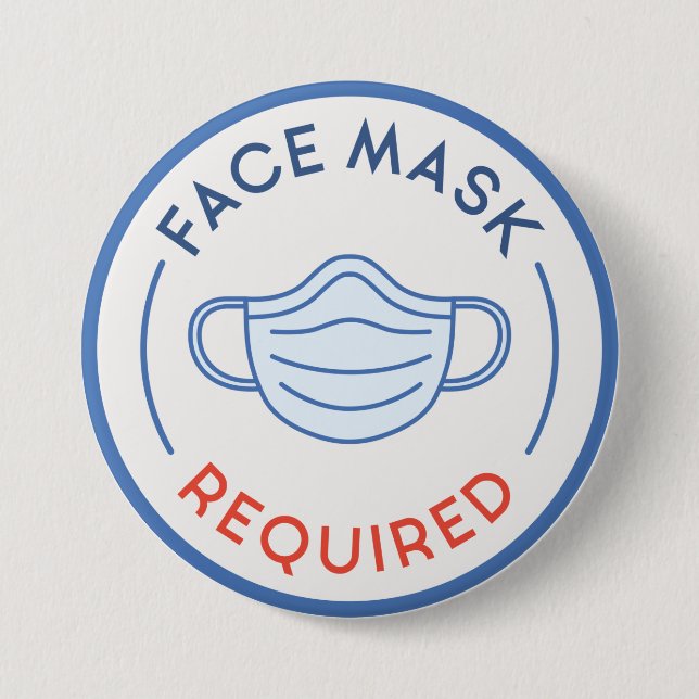 Ansiktsmaskning krävs knapp (Framsida)