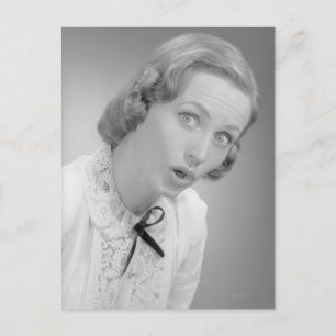 Ansiktsuttryck Vykort