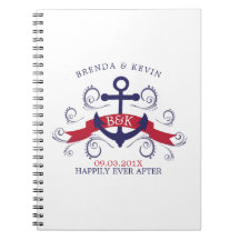 Ansjovis för sjöfartyg, marinblått och rött