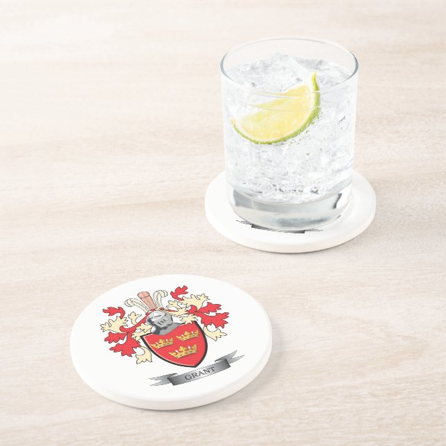 Anslags- familjvapensköldvapensköld underlägg sandsten (Sidan)