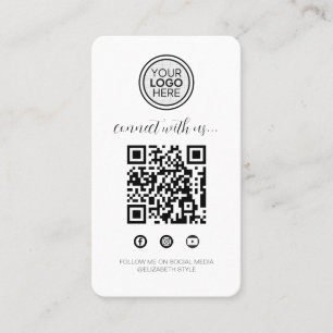 Anslut med dagens lägsta Professionell QR Visitkort