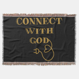 Anslut med guds bibliska citat filt