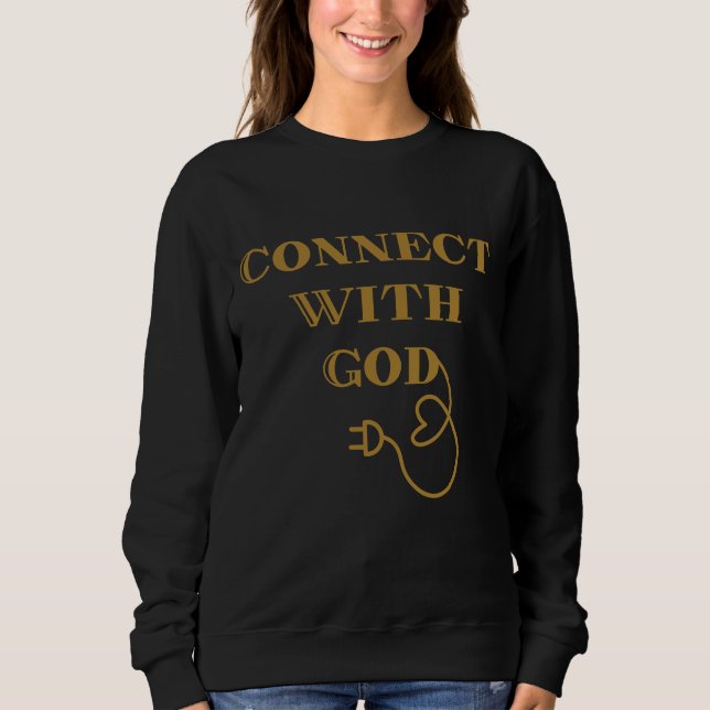 Anslut med guds bibliska citattecken för kvinnor t shirt (Framsida)