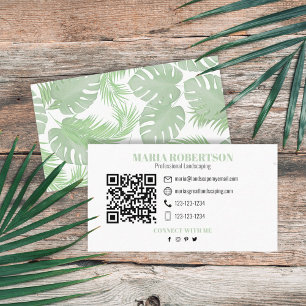 Anslut med mig QR-kod Social Media Handflatan Lö Visitkort