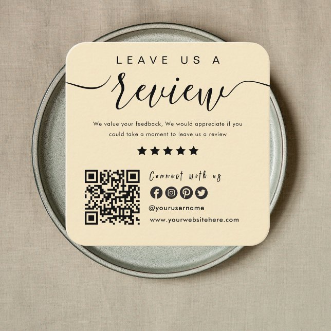 Anslut med USA QR-kodgranskning oss i mjuk Groovy Fyrkantigt Visitkort (Skapare uppladdad)