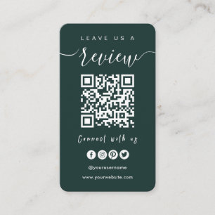 Anslut med USA:s QR-kod Lämna oss ett granskning Visitkort
