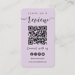 Anslut med USA:s QR-kod Lämna oss ett granskning Visitkort