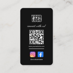 Anslut med vårt Affärskort med Social Media Visitkort