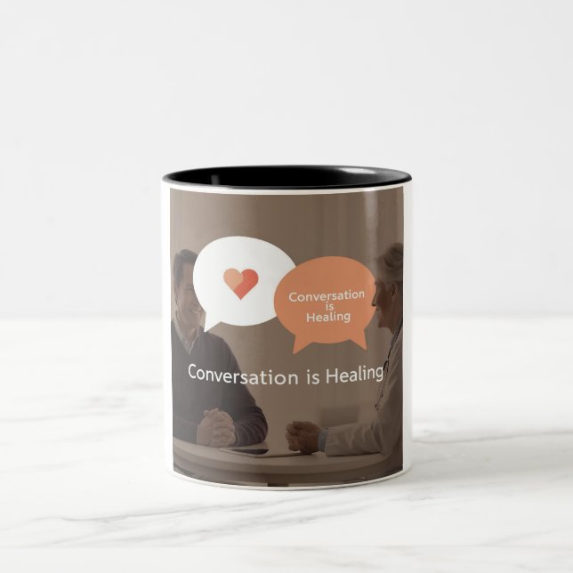 Anslut och hälsa: inspirerande Mugg (Center)