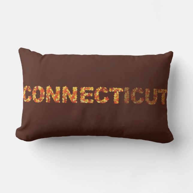 Anslut till Connecticut Höst löv Dekorativ kudde (Framsida)