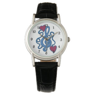 Anslut till Music Blue Note Wrist Watch Armbandsur