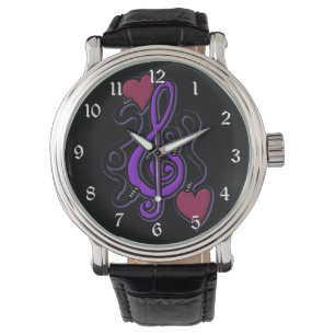 Anslut till Music Lila Note Wrist 2 Armbandsur