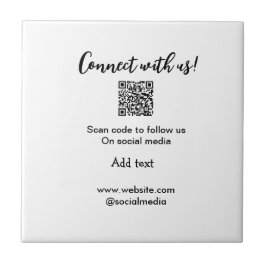 Anslut till oss skanna QR-kod lägg till e-post för Kakelplatta