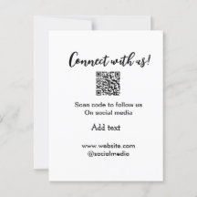 Anslut till oss skanna QR-kod lägg till e-post för