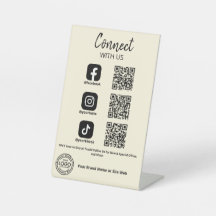 Anslut till oss Social Media QR-kod