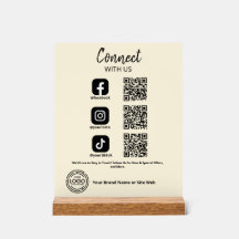 Anslut till oss Social Media QR-kod