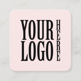 Anslut till oss Social Media QR-kod Rosa Fyrkant Fyrkantigt Visitkort