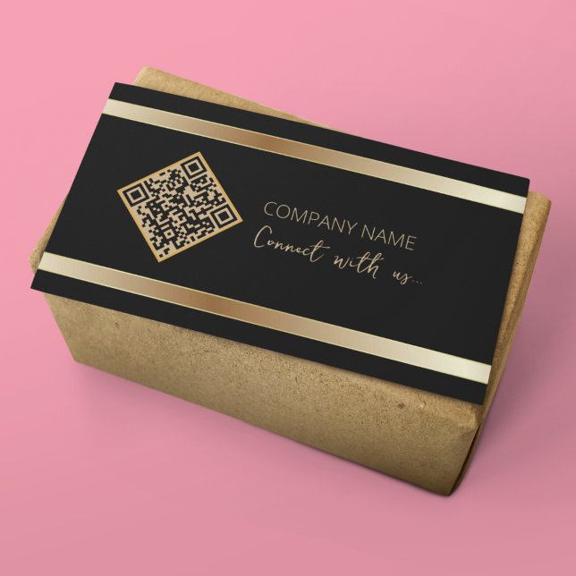Anslut till oss Sociala medier QR-kod Visitkort (Skapare uppladdad)