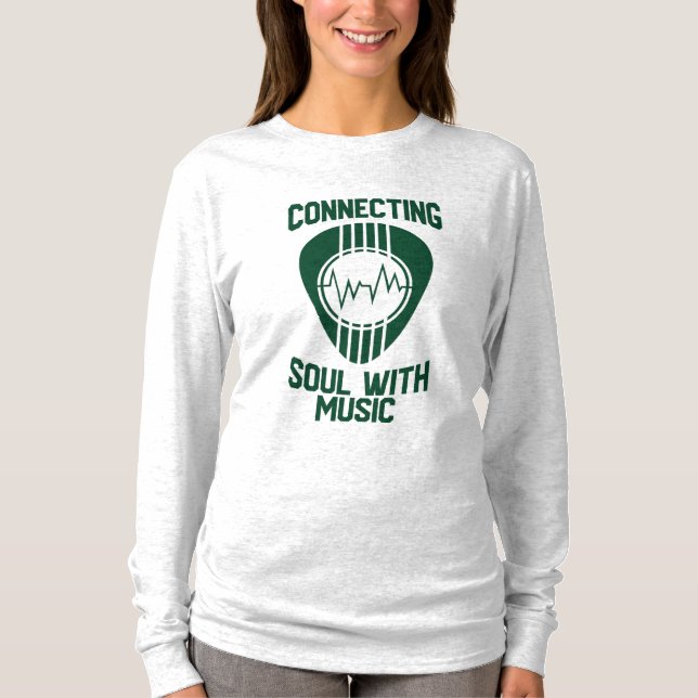 Ansluta Soul med musik T Shirt (Framsida)