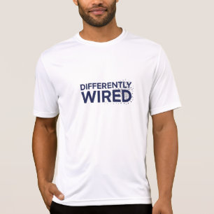 Ansluten Kabel – Autismens Månad Blå T Shirt
