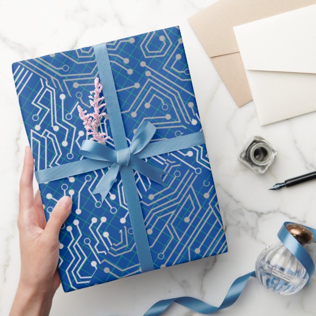 Ansluten krets A.b Blue BG Presentpapper (Gifting)