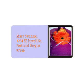 Ansluten med menyfliksområdet - Adressetikettens Adressetikett