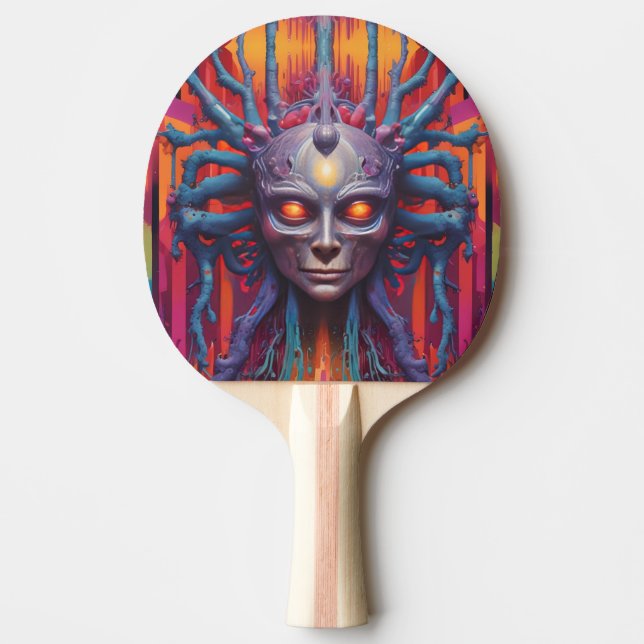 Ansluten till den nya verkligheten pingisracket (Framsidan)