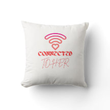 Ansluten till hennes WiFi Heart Design Valentines